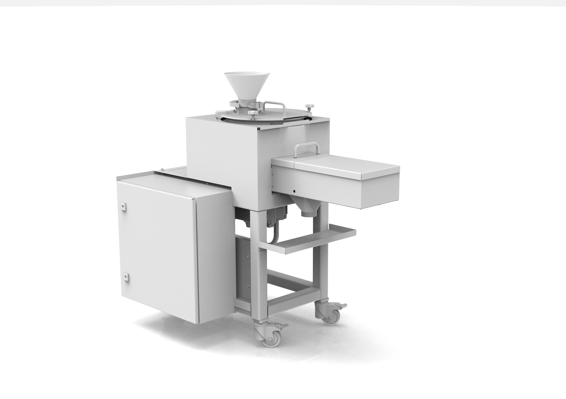 Ausgangslage des Spheronizer RM-300 vor dem Hygienic-Design-Redesign